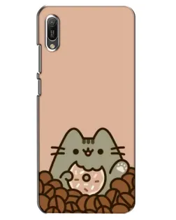 Чохол для Huawei Y6 2019 з картинкою «Кавовий Пушин» Чохол для Huawei Y6 2019 з картинкою «Кавовий Пушин»