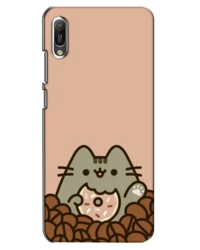 Чехол для Huawei Y6 2019 с картинкой «Кофейный Пушин»