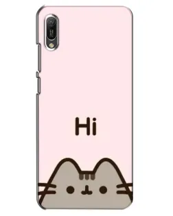 Чохол для Huawei Y6 2019 з картинкою «Пушин каже Hi» Чохол для Huawei Y6 2019 з картинкою «Пушин каже Hi»