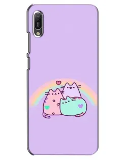 Чохол для Huawei Y6 2019 з картинкою «Веселкові Пушини» Чохол для Huawei Y6 2019 з картинкою «Веселкові Пушини»
