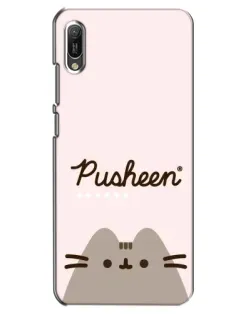 Чохол для Huawei Y6 2019 з картинкою «Pusheen логотип» Чохол для Huawei Y6 2019 з картинкою «Pusheen логотип»