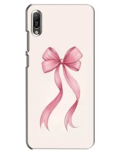 Чехол для Huawei Y6 2019 с картинкой «Розовый бант»