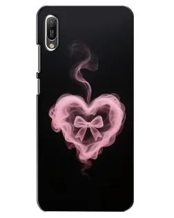 Чехол для Huawei Y6 2019 с картинкой «Дымчатое сердце»