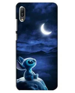 Чехол для Huawei Y6 2019 с картинкой «Лунная ночь Стича»