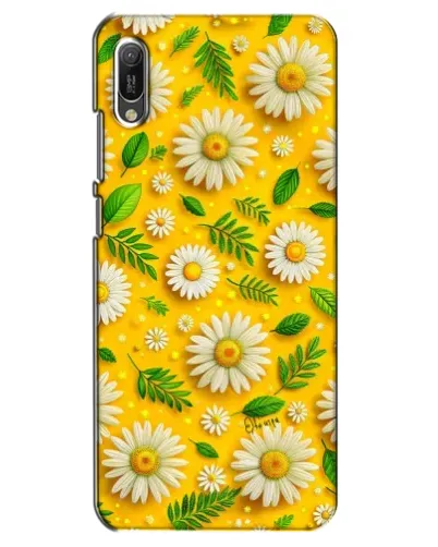 Чехол для Huawei Y6 2019 с картинкой «Ромашковое солнце»