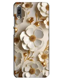 Чехол для Huawei Y6 2019 с картинкой «Белие бумажние цвети» Чехол для Huawei Y6 2019 с картинкой «Белие бумажние цвети»