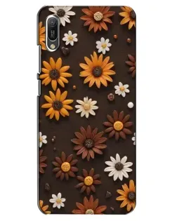 Чехол для Huawei Y6 2019 с картинкой «Узор из маленьких подсолнухов» Чехол для Huawei Y6 2019 с картинкой «Узор из маленьких подсолнухов»