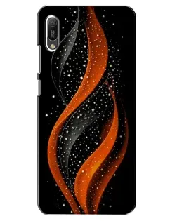 Чехол для Huawei Y6 2019 с картинкой «Огненная звездная волна»