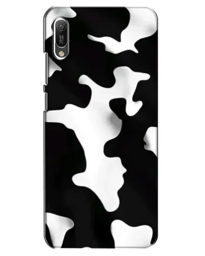 Чехол для Huawei Y6 2019 с картинкой «Черно-белое пятно»