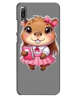 Чохол для Huawei Y6 2019 з картинкою «Дівчинка капібара»