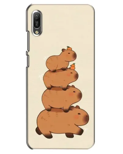 Чехол для Huawei Y6 2019 с картинкой «Башня из капибар»