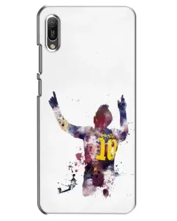 Чехол для Huawei Y6 2019 с картинкой «Акварельный Месси Барселона» Чехол для Huawei Y6 2019 с картинкой «Акварельный Месси Барселона»