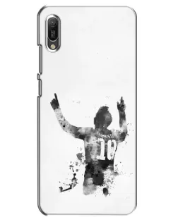 Чохол для Huawei Y6 2019 з картинкою «Чорно-білий силует Мессі» Чохол для Huawei Y6 2019 з картинкою «Чорно-білий силует Мессі»