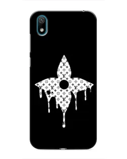 Чехол для Huawei Y6 Pro (2019)/ Y6 Prime 2019 с картинкой «Цветочная монограмма»
