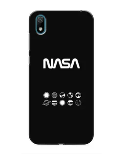 Чехол для Huawei Y6 Pro (2019)/ Y6 Prime 2019 с картинкой «NASA — технический принт»