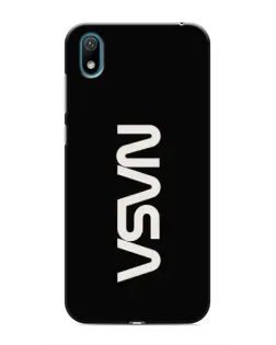 Чехол для Huawei Y6 Pro (2019)/ Y6 Prime 2019 с картинкой «NASA — вертикальный логотип»