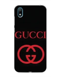 Чехол для Huawei Y6 Pro (2019)/ Y6 Prime 2019 с картинкой «Gucci — красный логотип»