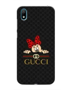 Чехол для Huawei Y6 Pro (2019)/ Y6 Prime 2019 с картинкой «Минни Маус Gucci — черный»