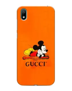 Чехол для Huawei Y6 Pro (2019)/ Y6 Prime 2019 с картинкой «Микки Маус Gucci — оранж»
