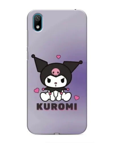 Чехол для Huawei Y6 Pro (2019)/ Y6 Prime 2019 с картинкой «Kuromi — фиолетовый арт»