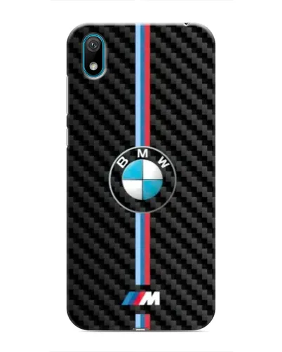 Чехол для Huawei Y6 Pro (2019)/ Y6 Prime 2019 с картинкой «Эмблема BMW и карбон»