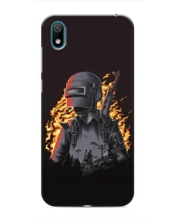 Чохол для Huawei Y6 Pro (2019)/ Y6 Prime 2019 з картинкою «PUBG — вогняний силует»