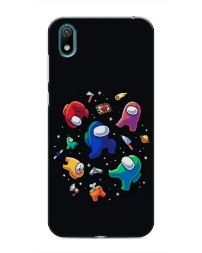 Чехол для Huawei Y6 Pro (2019)/ Y6 Prime 2019 с картинкой «Among Us космос»