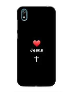 Чехол для Huawei Y6 Pro (2019)/ Y6 Prime 2019 с картинкой «Сердце - Jesus»