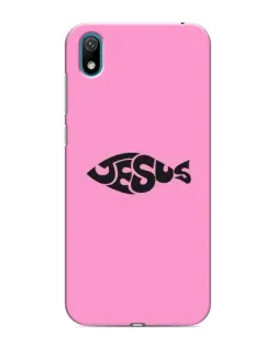 Чехол для Huawei Y6 Pro (2019)/ Y6 Prime 2019 с картинкой «Розовый символ  Jesus»