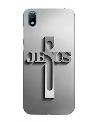 Чехол для Huawei Y6 Pro (2019)/ Y6 Prime 2019 с картинкой «Металлический крест Jesus» Чехол для Huawei Y6 Pro (2019)/ Y6 Prime 2019 с картинкой «Металлический крест Jesus»
