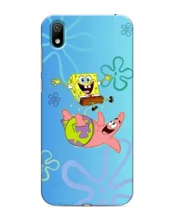 Чехол для Huawei Y6 Pro (2019)/ Y6 Prime 2019 с картинкой «Спанч Боб и Патрик»