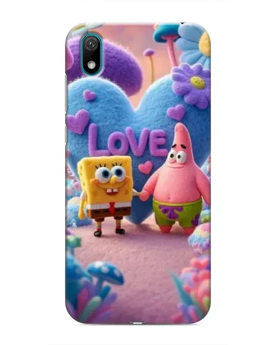 Чехол для Huawei Y6 Pro (2019)/ Y6 Prime 2019 с картинкой «Губка Боб Патрик»