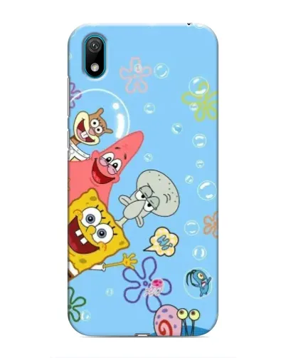 Чехол для Huawei Y6 Pro (2019)/ Y6 Prime 2019 с картинкой «Веселые пузырьки»