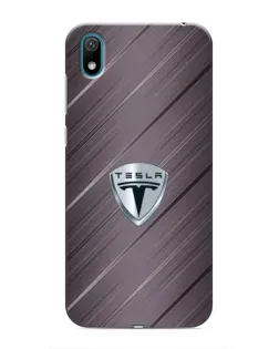 Чохол для Huawei Y6 Pro (2019)/ Y6 Prime 2019 з картинкою «Металева текстура Tesla»
