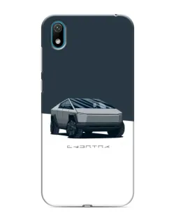 Чохол для Huawei Y6 Pro (2019)/ Y6 Prime 2019 з картинкою «Сріблястий Cybertruck Tesla»