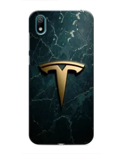 Чохол для Huawei Y6 Pro (2019)/ Y6 Prime 2019 з картинкою «Мармурова Tesla Gold»