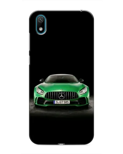 Чехол для Huawei Y6 Pro (2019)/ Y6 Prime 2019 с картинкой «Mercedes — неоновый лого»