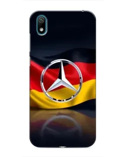 Чехол для Huawei Y6 Pro (2019)/ Y6 Prime 2019 с картинкой «Mercedes — флаг Германии»