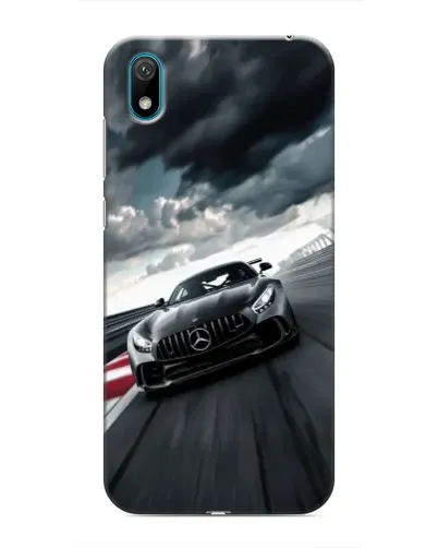Чехол для Huawei Y6 Pro (2019)/ Y6 Prime 2019 с картинкой «Гоночный Mercedes AMG»