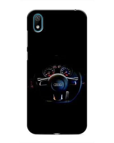 Чехол для Huawei Y6 Pro (2019)/ Y6 Prime 2019 с картинкой «Салон Audi — руль»