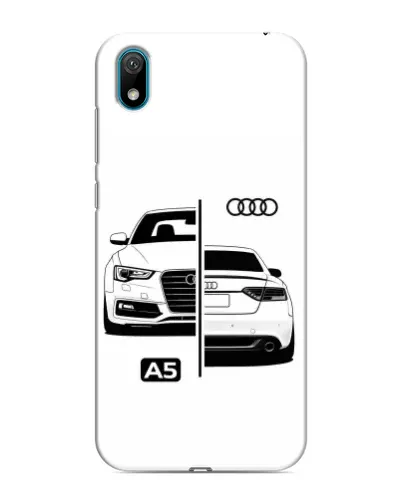 Чехол для Huawei Y6 Pro (2019)/ Y6 Prime 2019 с картинкой «Audi — контрастный дизайн»
