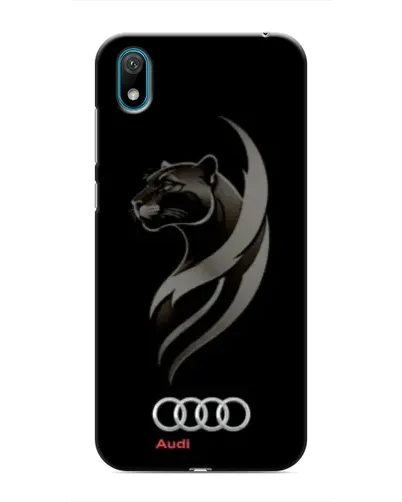 Чехол для Huawei Y6 Pro (2019)/ Y6 Prime 2019 с картинкой «Графика — пантера и Audi»