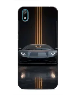 Чехол для Huawei Y6 Pro (2019)/ Y6 Prime 2019 с картинкой «Lamborghini золотые линии»