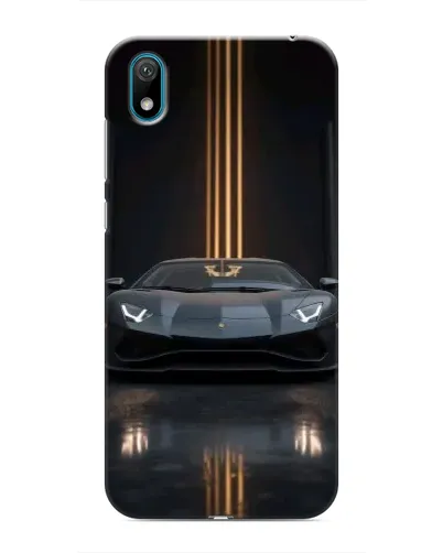 Чехол для Huawei Y6 Pro (2019)/ Y6 Prime 2019 с картинкой «Lamborghini золотые линии» Чехол для Huawei Y6 Pro (2019)/ Y6 Prime 2019 с картинкой «Lamborghini золотые линии»
