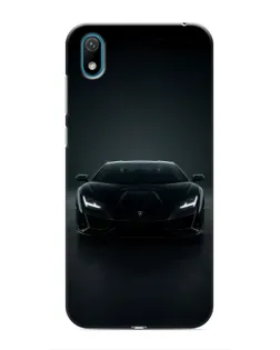 Чехол для Huawei Y6 Pro (2019)/ Y6 Prime 2019 с картинкой «Черный Lamborghini Aventador»
