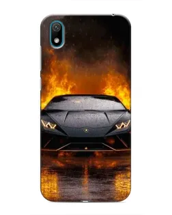 Чехол для Huawei Y6 Pro (2019)/ Y6 Prime 2019 с картинкой «Lamborghini в огне»