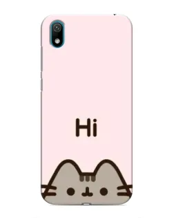 Чехол для Huawei Y6 Pro (2019)/ Y6 Prime 2019 с картинкой «Пушин говорит Hi»