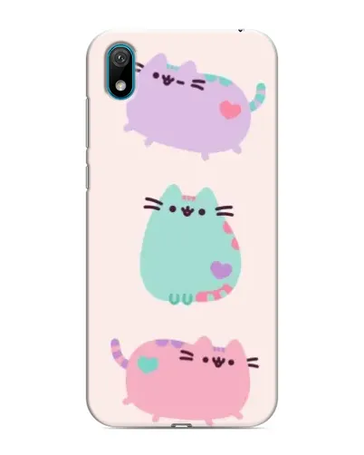 Чехол для Huawei Y6 Pro (2019)/ Y6 Prime 2019 с картинкой «Pusheen трио»