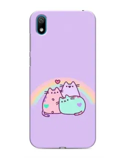 Чехол для Huawei Y6 Pro (2019)/ Y6 Prime 2019 с картинкой «Радужные Пушины»