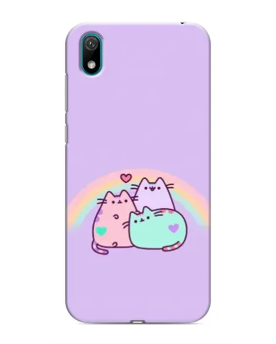 Чехол для Huawei Y6 Pro (2019)/ Y6 Prime 2019 с картинкой «Радужные Пушины»